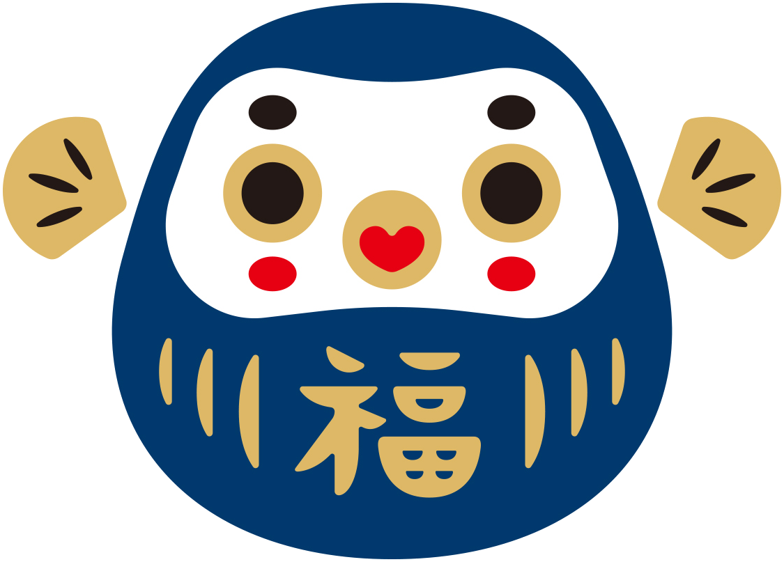 METOIKA公式キャラクター ふくだるま